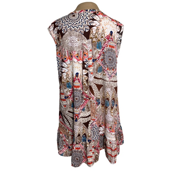 Umgee Print Smock Dress - Picture 3 of 8